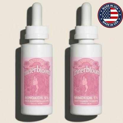Minoxidil 5% Hair Growth Drops for Women (Made in USA) 2 Pack