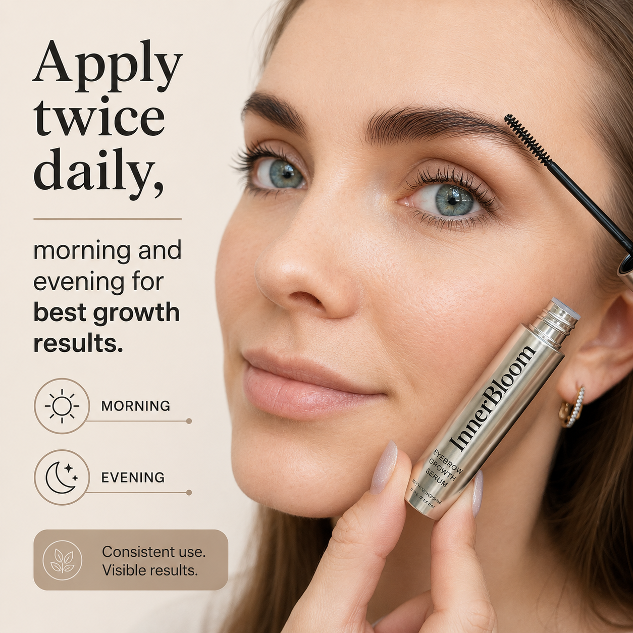 Innerbloom Minoxidil Eyebrow Growth Serum with Minoxidil 2%